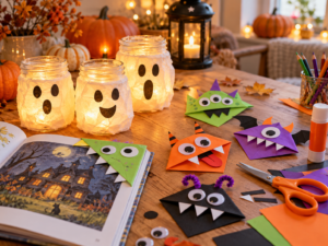 χειροποίητες κατασκευές halloween για παιδιά
